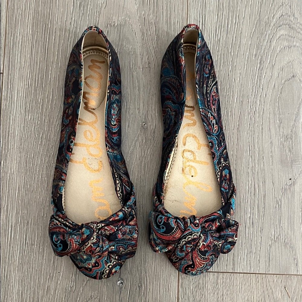 Sam Edelman Multicolor Paisley Flats